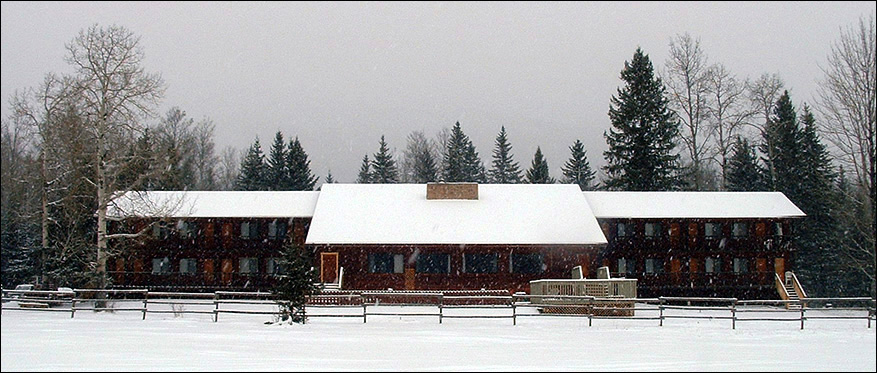 Black Cat Guest Ranch in Winter